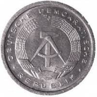 (№1977km8.2) Монета Германия (небольшой дизайн) 1977 год 1 Pfennig (небольшой дизайн)